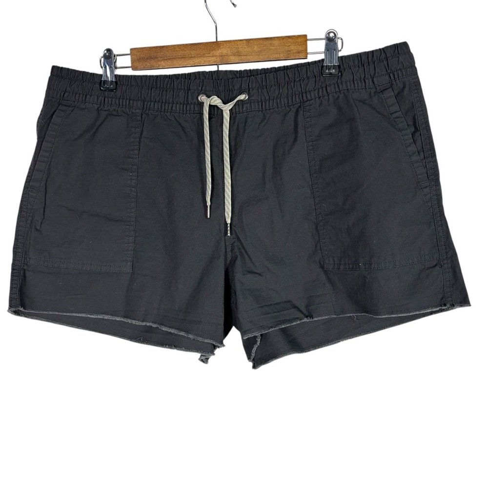 Vuori Ripstop Women's Shorts Charcoal Gray Raw Hem 3” Summer Size X-Large